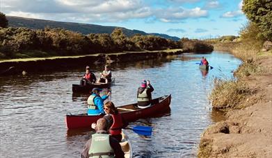 Canoeing on the Sulby River