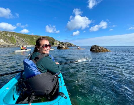 Kayaking, sit on top, glass bottomed kayak adventure