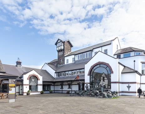 An image of the House of Manannan from the front of the building.