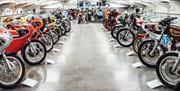 Mezzanine levels house motorbikes from all eras