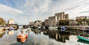 Castle Rushen across the Harbour