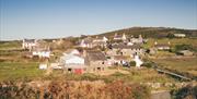 A view from the Chasms road of the whole village