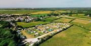 Aerial view of Ballaugh Campsite
