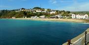 Far right is Laxey Beach Apartment, situated on the beach with an uninterrupted view of the beautiful Laxey Bay.  The apartment is on the second floor