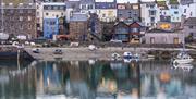 Coloured houses opposite Port St Mary harbour on the Isle of Man.  Photography Workshops with Mark Boyd Photography.