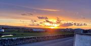 Sunrise over the fields