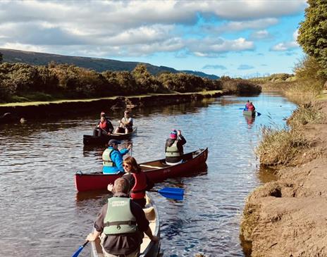 Canoeing on the Sulby River